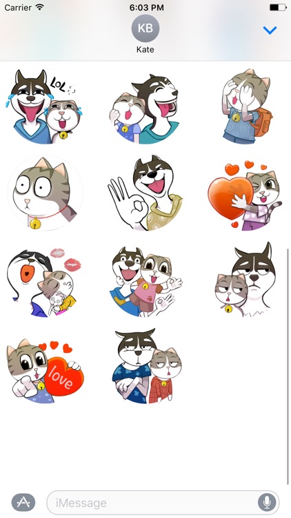 Cat Love Cute - Animated Sticker