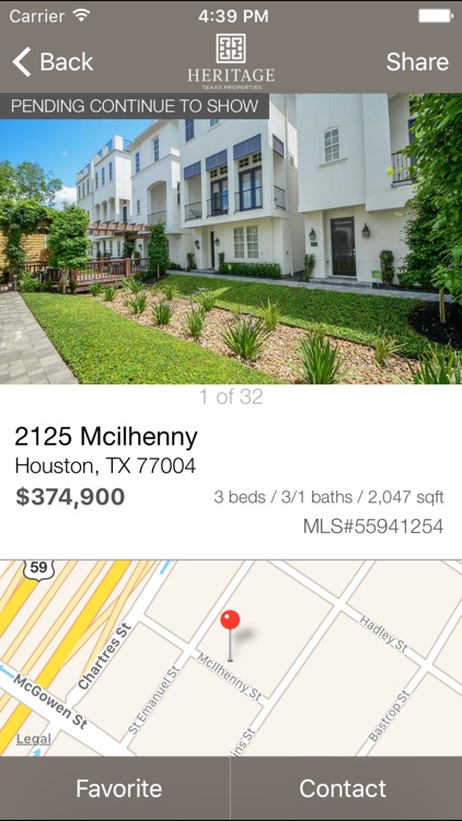 Heritage Texas Home Search