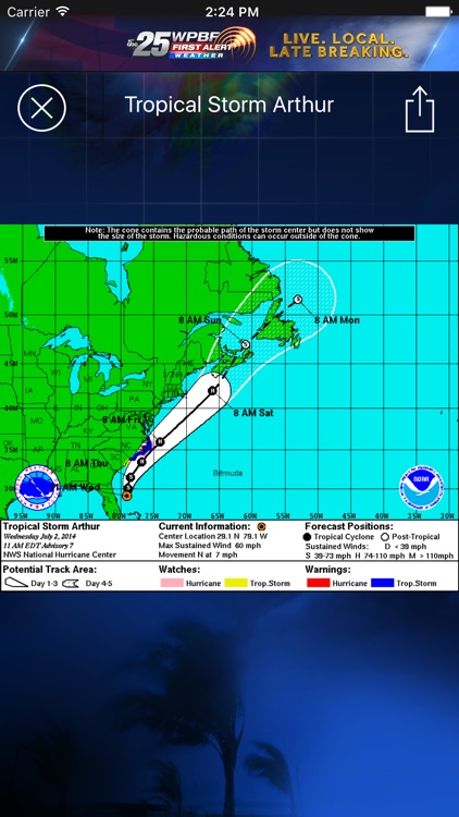 WPBF 25 Hurricane Tracker