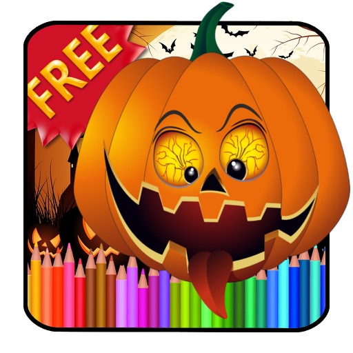 Halloween Coloring Book HD iOS App