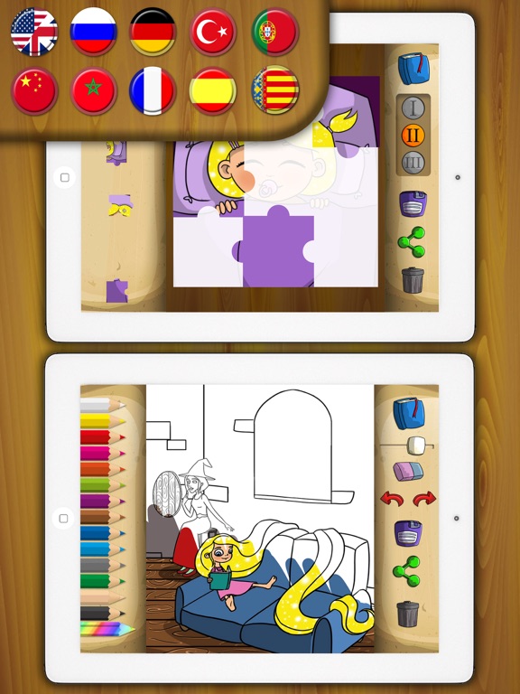 Rapunzel Classic tales - interactive book for kids screenshot 2