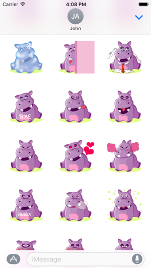 Hippo Cute Sticker(圖3)-速報App