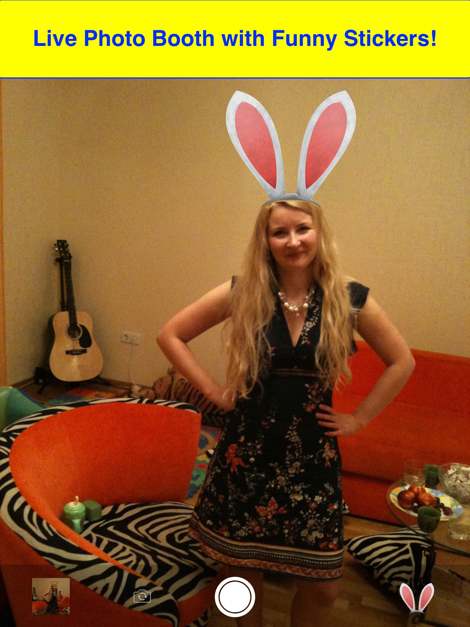 Stickers Photo Booth: Try Antlers and Bunny Ears! screenshot 2
