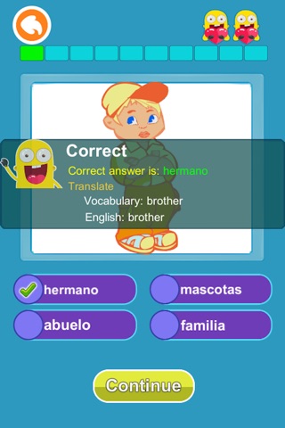 Spanish Puzzle for Kids: funny puzzle games screenshot 3