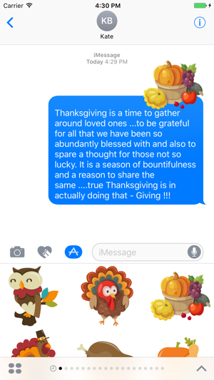 Big set Thanksgiving Day Sticker for iMessage #4(圖1)-速報App