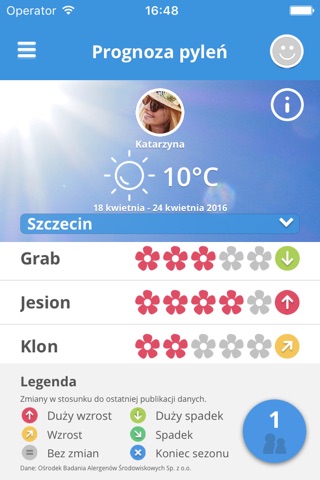 Prognoza pylenia screenshot 4