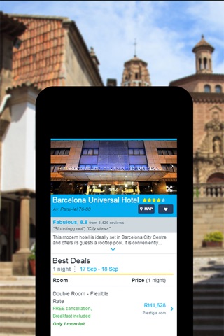 Barcelona Spain Hotel Travel Booking Deals screenshot 4