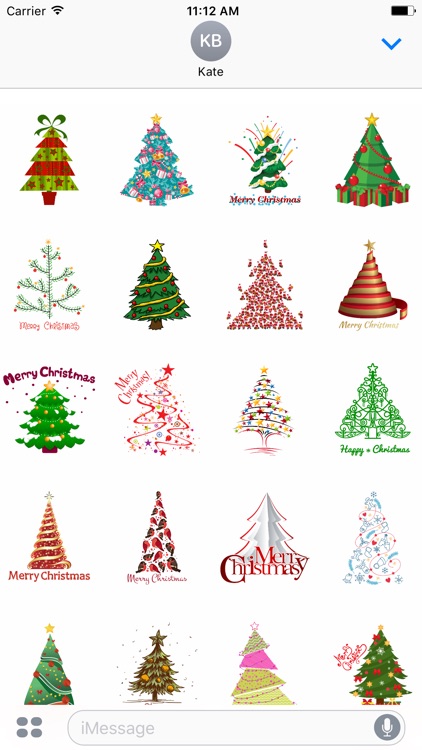 Christmas Tree Stickers for iMessage