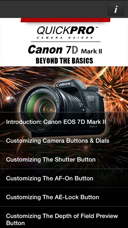 QuickPro Guide for Canon 7D Mark II Advanced HD