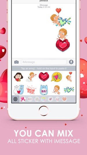 Love You Emoji Stickers Keyboard Themes ChatStick(圖3)-速報App