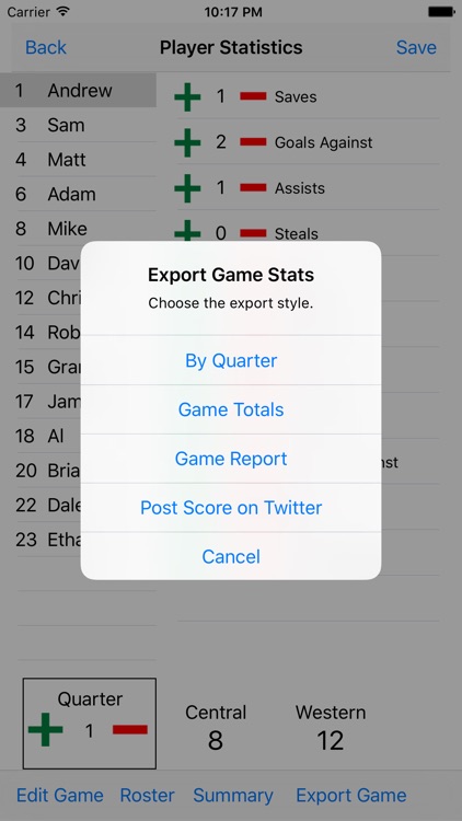 Water Polo Statistics screenshot-3