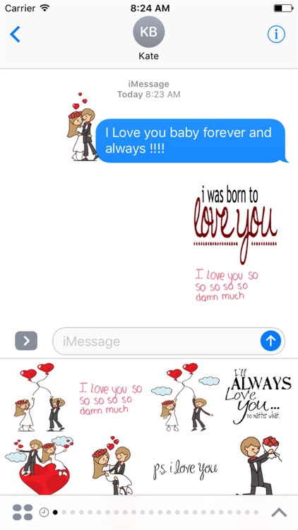 I Will Love You Forever Stickers