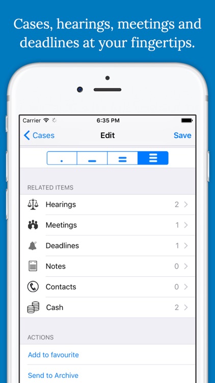 Lawyer's Planner for iPhone