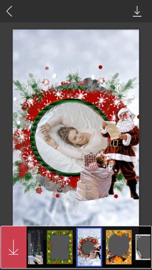 Xmas Santa Picture Frame - Frame from th