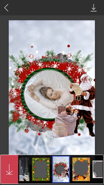 Xmas Santa Picture Frame - Frame from the heart