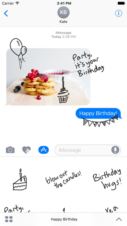 Happy Birthday sticker pack, stickers for iMessage