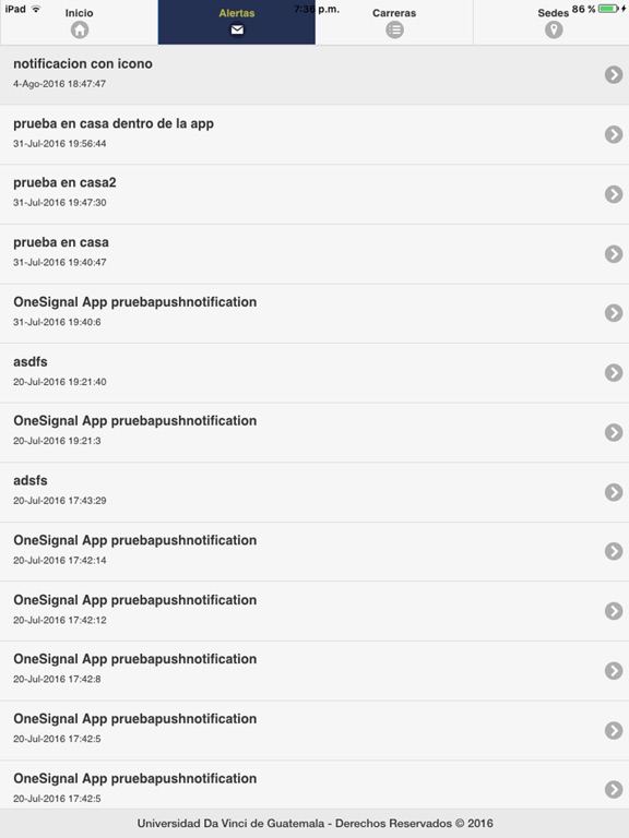 Screenshot #6 pour Universidad Da Vinci de GT