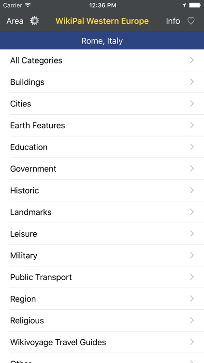 WikiPal West Europe - Offline Wikipedia Places screenshot-3