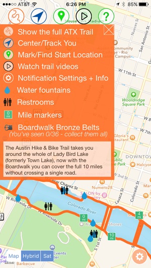 ATX Trail - never get lost or thirsty on Austin's Town Lake (圖1)-速報App