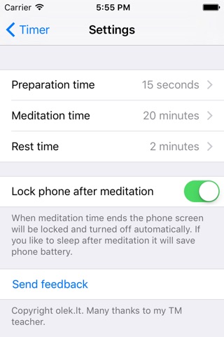 Meditation Timer - timer for Relaxation Techniques screenshot 4