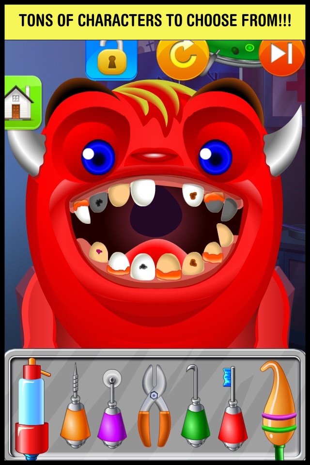 Monster Dentist Doctor Shave - Kid Games Free screenshot 3