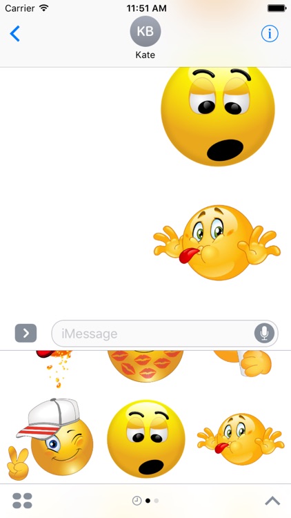 Emoji Symbol HD Stickers for iMessage screenshot-4