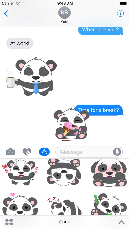 Oh Panda! Stickers screenshot-1