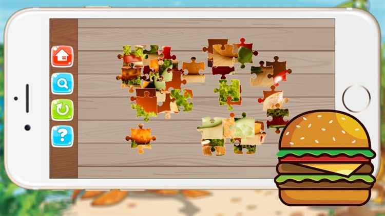 Food Puzzle for Kids - Jigsaw Puzzle Learning Games for Toddler and Preschool screenshot-3