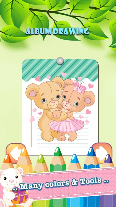 How to cancel & delete Bear Drawing Coloring Book - Cute Caricature Art Ideas pages for kids from iphone & ipad 2