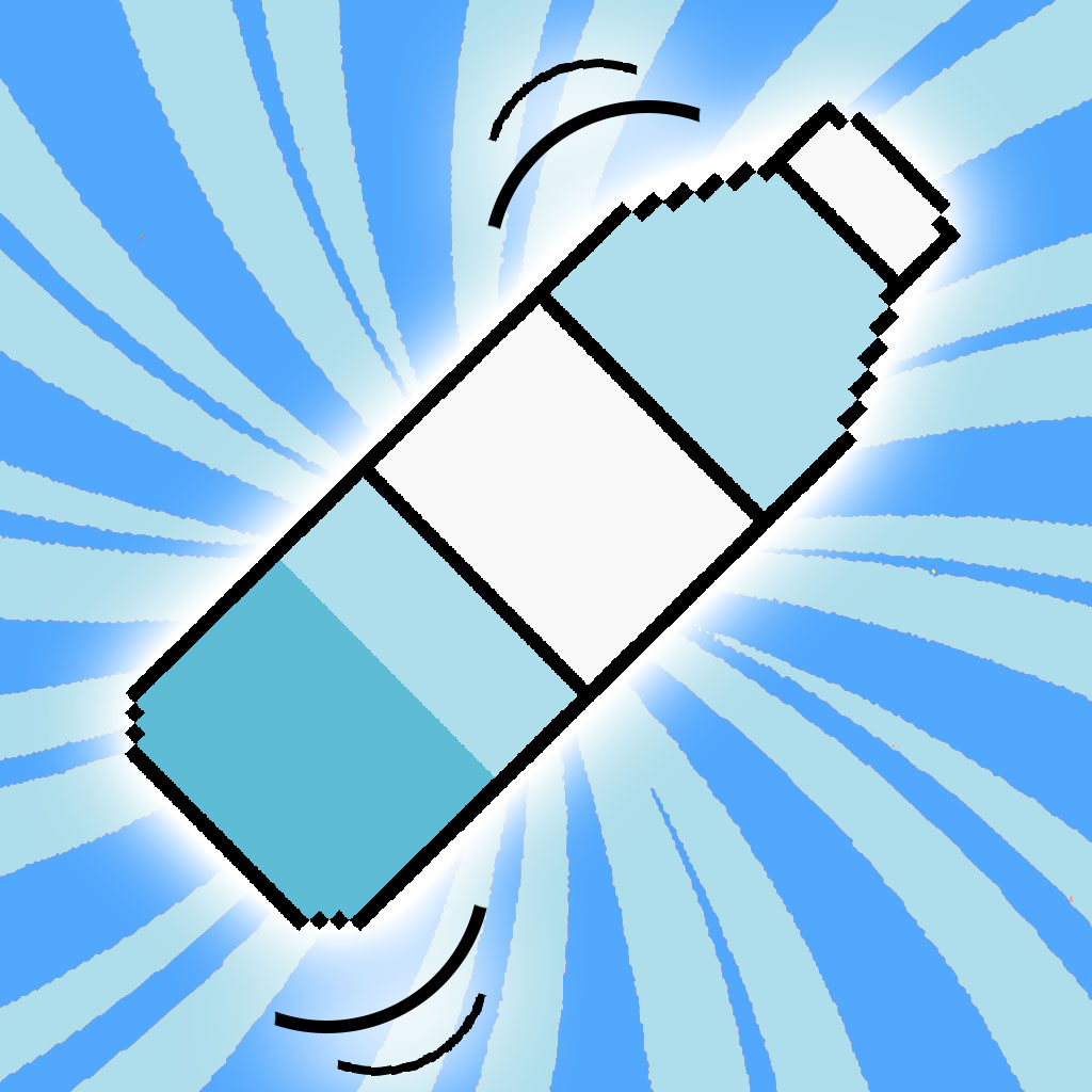 2D Water Bottle Flip App Icon