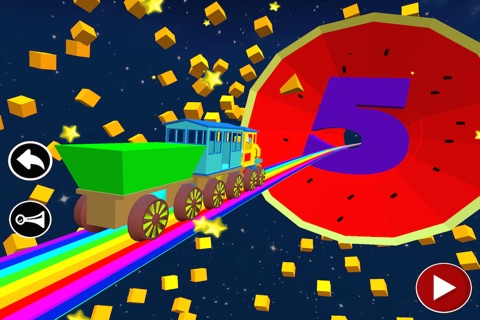 Numbers Train Space: Preschool Game For Children screenshot 3