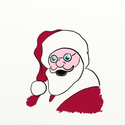 Christmas Stickers with Santa