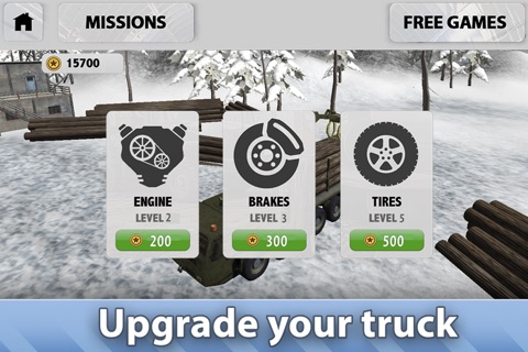 Winter Logging Truck Simulator 3D screenshot 3
