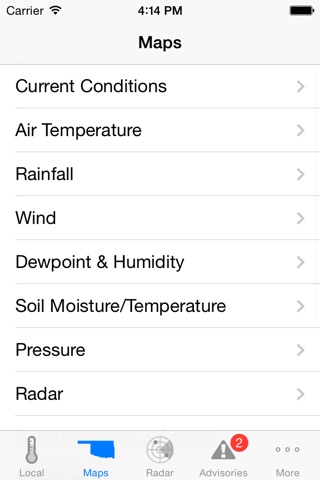 Mesonet screenshot 2