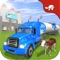 Start the milk tanker truck engine & drive the powerful milk tanker