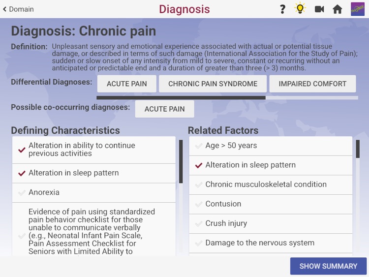 NurScope™ NANDA-I Nursing Diagnosis – Links Nursing Assessment to NANDA International Nursing Diagnoses