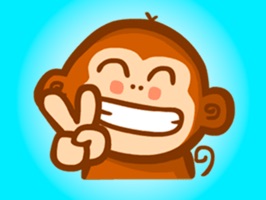Cute Funny Monkey Stickers