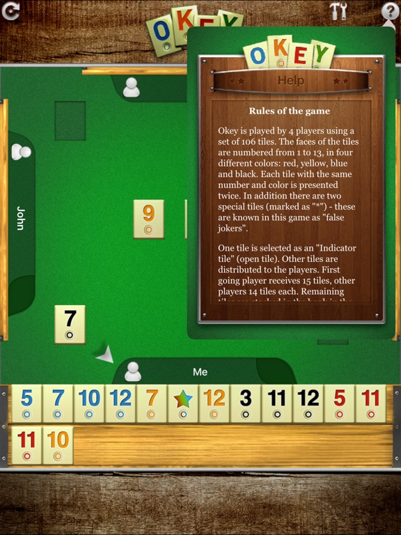 Okey HD для iPad