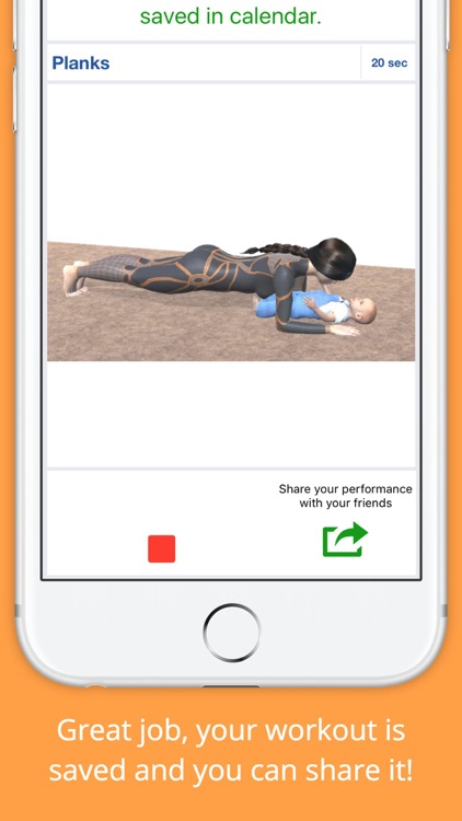 9 Minutes Mom and Baby Workout Challenge Free screenshot-3
