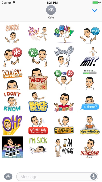 Quick replies stickers - emoji - emoticons