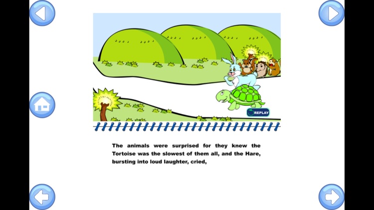 Hare & Tortoise - Baby Learning English Flash Card