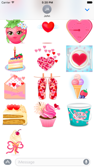 About love - love stickers with hearts and sweets(圖5)-速報App