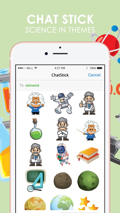 Science Emoji Stickers Keyboard Themes ChatStick