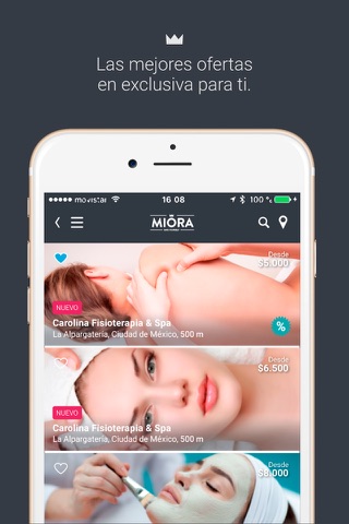 Miora - La mejor oferta en peluquería y spa screenshot 2
