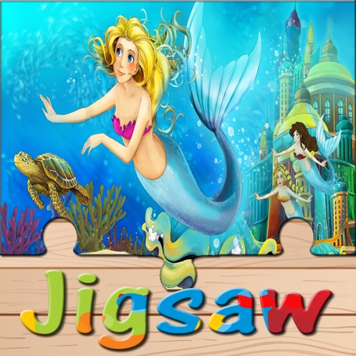 Princess Mermaid Jigsaw - Kids Puzzles Free Games icon