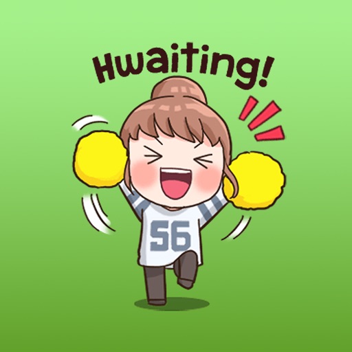 Fighting - Fighting - Hwaiting - Korean Hangul' Sticker | Spreadshirt