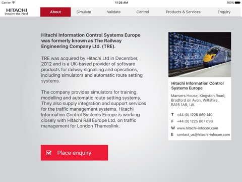 Hitachi ICS Europe screenshot 2