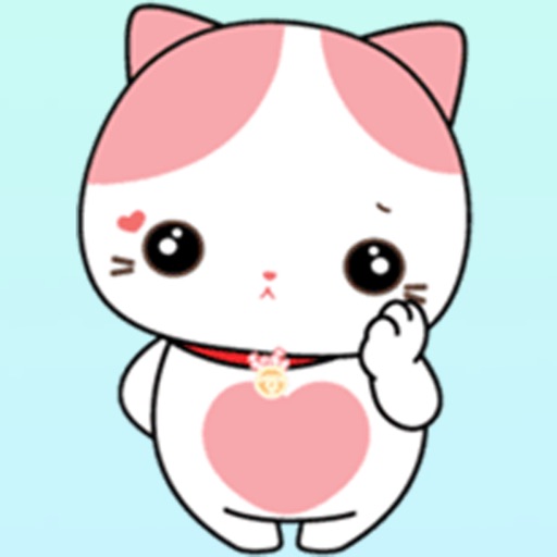 Sticker Pink Cat icon