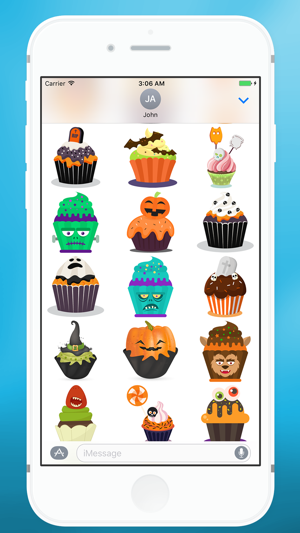 Sweet Halloween Cake Sticker for iMessage(圖2)-速報App