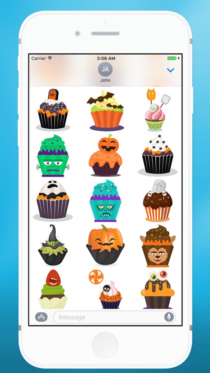 Sweet Halloween Cake Sticker for iMessage